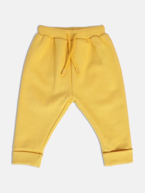yellow cotton blend joggers trouser - 21192713 - Very Small Image - 1