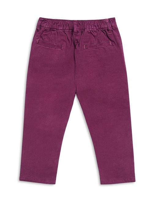 purple cotton blend casual trouser - 21192757 - Very Small Image - 1
