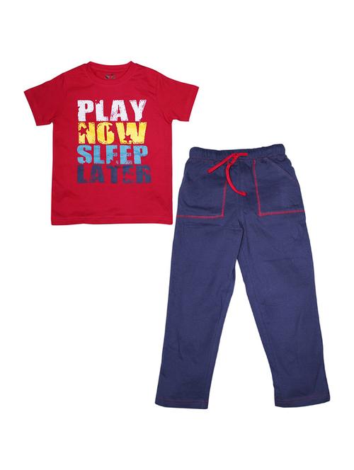 kids printed pyjama nightwear set - 21193086 - Very Small Image - 1