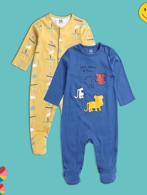 kids printed romper sets - 21193102 - Very Small Image - 1