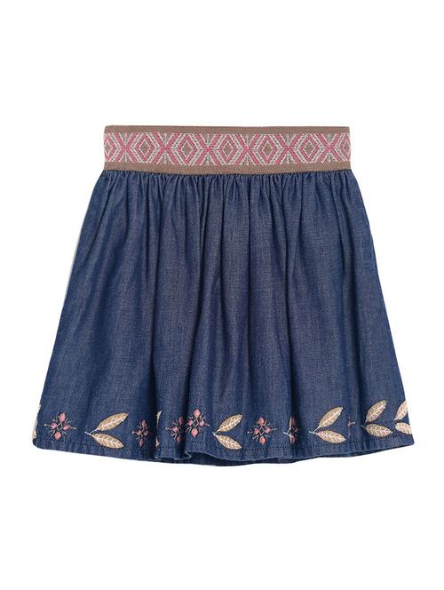 blue cotton a-line skirt - 21193289 - Very Small Image - 1