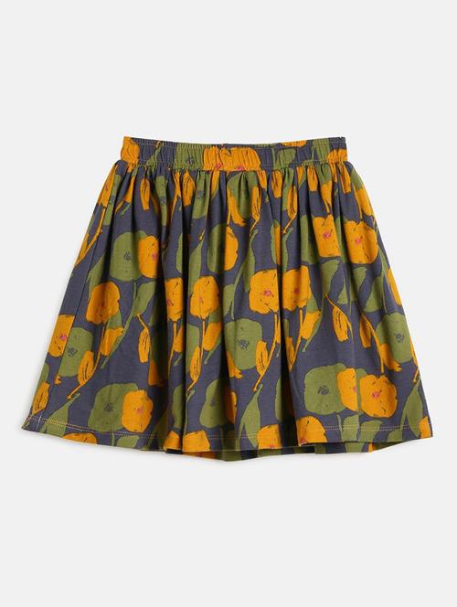 girls mid rise flared mini skirt - 21193382 - Very Small Image - 1