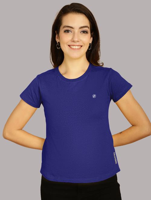 blue cotton regular tshirt - 21193548 - Very Small Image - 1