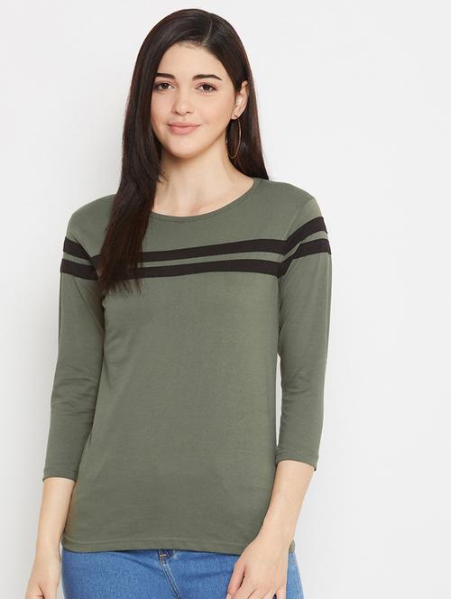 round neck striped t-shirt - 21194372 - Very Small Image - 1