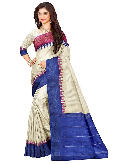 women checkered print madurai saree with blouse - 21198017 - Very Small Image - 1