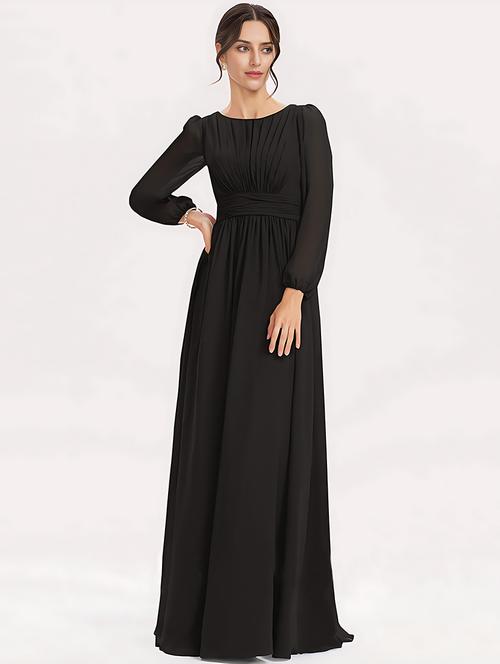 solid fit & flare dress - 21220010 - Very Small Image - 1