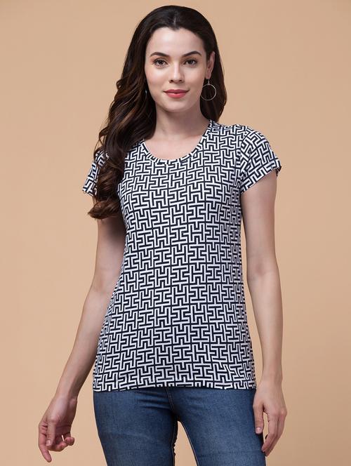 round neck all over printed t-shirt - 21222643 - Very Small Image - 1