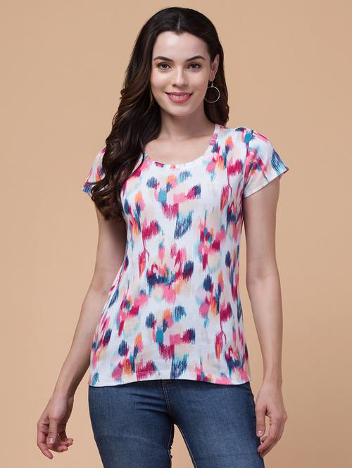 abstract printed t-shirt - 21222648 - Very Small Image - 1