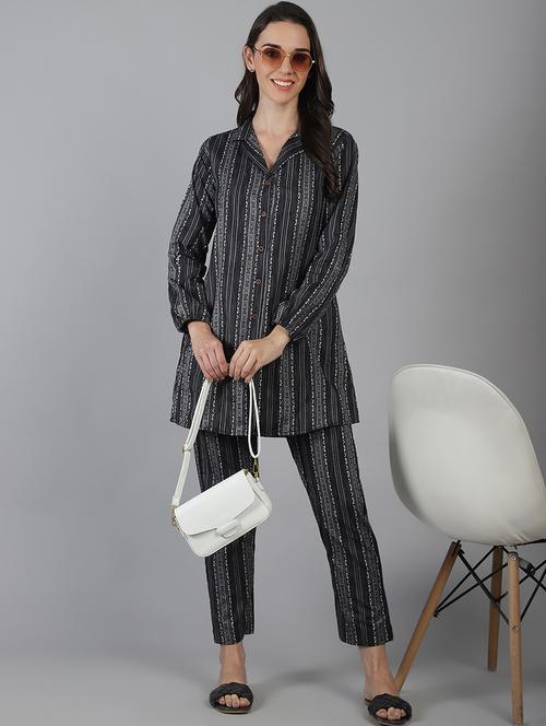 women printed shirt and trouser co-ord set - 21227886 - Very Small Image - 1