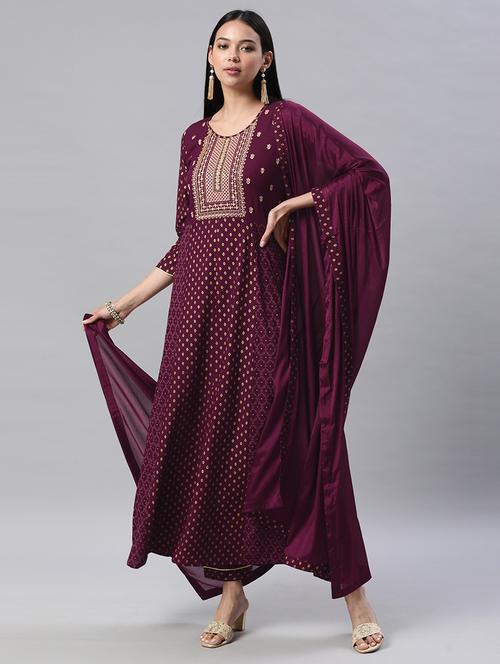 women kurta pant set with dupatta - 21230437 - Very Small Image - 1