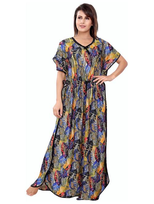 women printed cotton nighty  - 21231213 - Very Small Image - 1