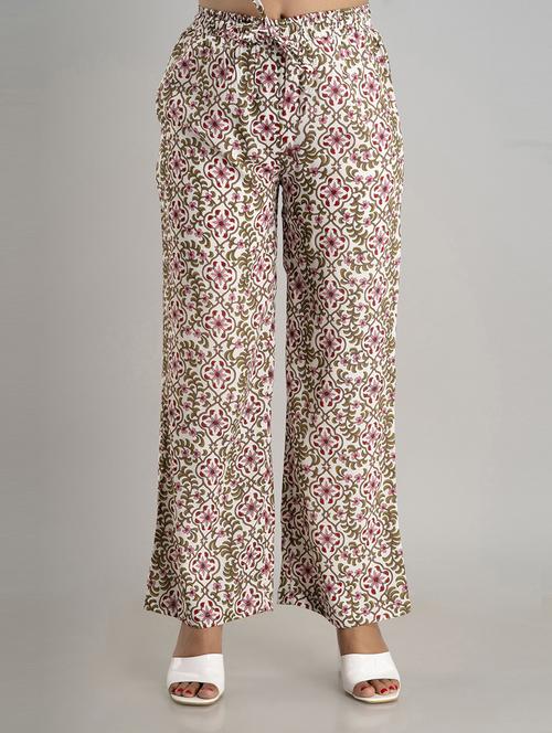 women straight fit printed palazzo - 21231983 - Very Small Image - 1