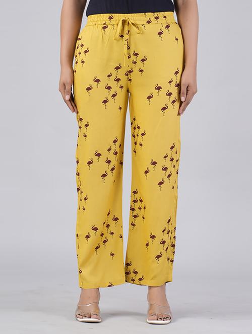 women straight fit printed palazzo - 21231990 - Very Small Image - 1