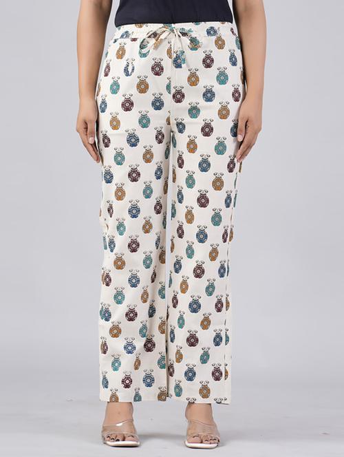 women straight fit printed palazzo - 21231992 - Very Small Image - 1