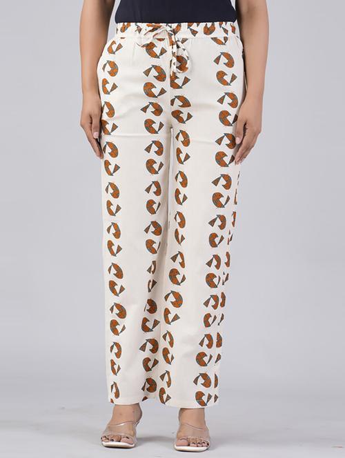 women straight fit printed palazzo - 21231994 - Very Small Image - 1