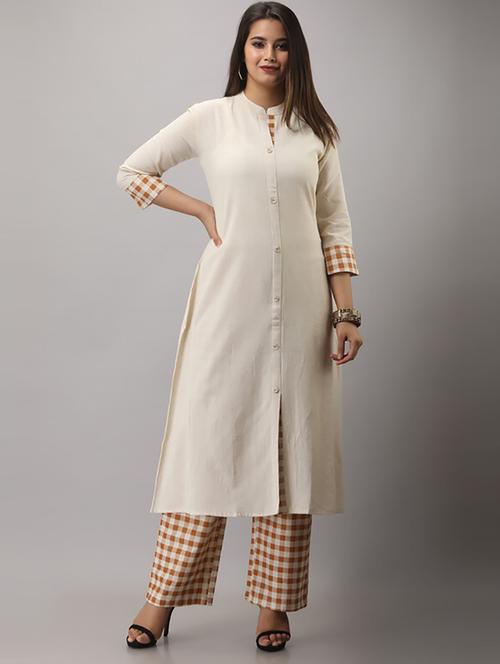 women solid kurta palazzo set  - 21232269 - Very Small Image - 1