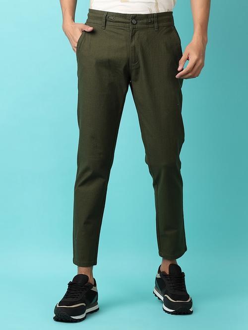 men mid rise chinos casual trousers - 21233376 - Very Small Image - 1