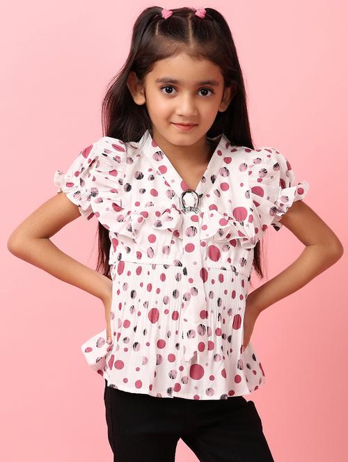 white printed cotton tops  - 21233468 - Very Small Image - 1