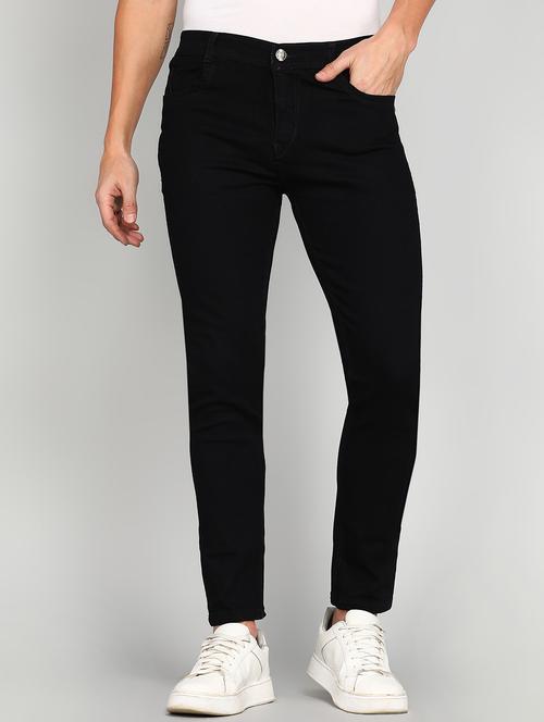 men solid mid rise denim jean - 21233970 - Very Small Image - 1