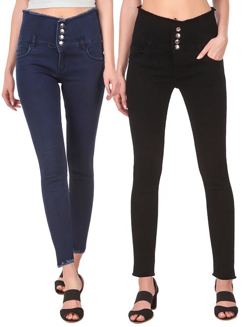 pack of 2 multi colored denim jeans - 21234046 - Very Small Image - 1