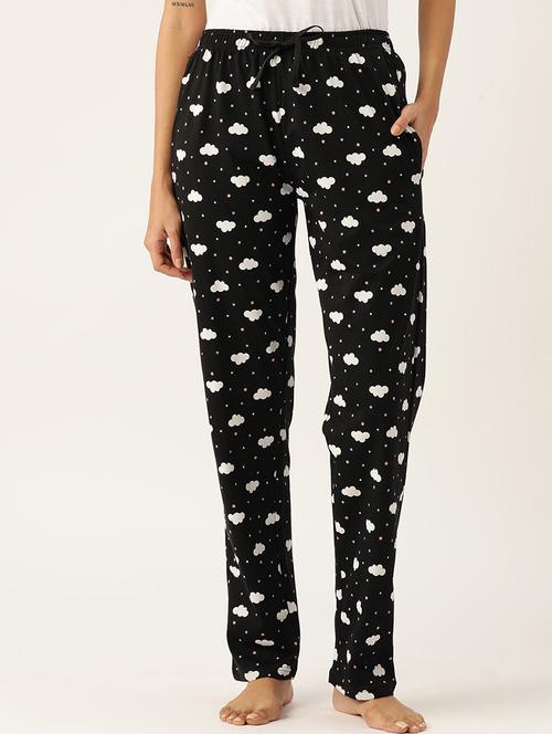 black cotton blend pajama - 21234543 - Very Small Image - 1