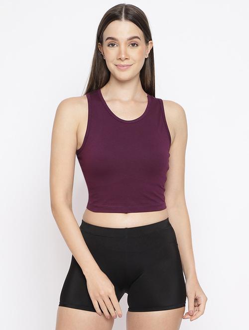 purple cotton camisole - 21235847 - Very Small Image - 1