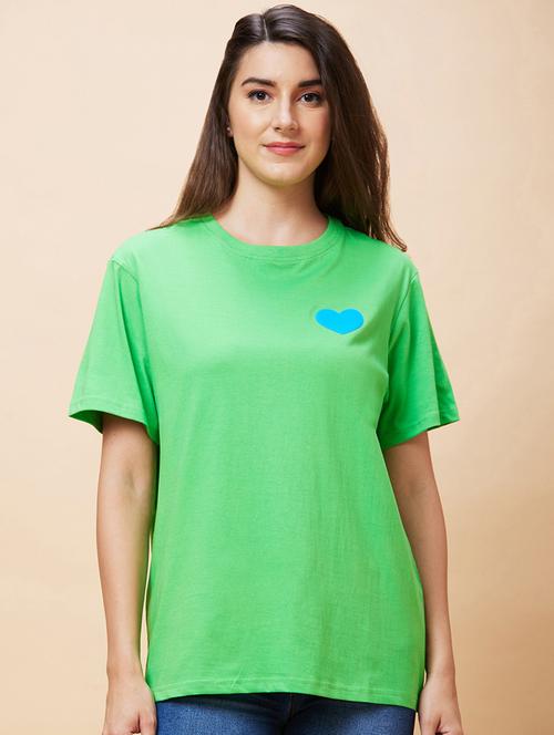 women round neck back printed t-shirt - 21237753 - Very Small Image - 1