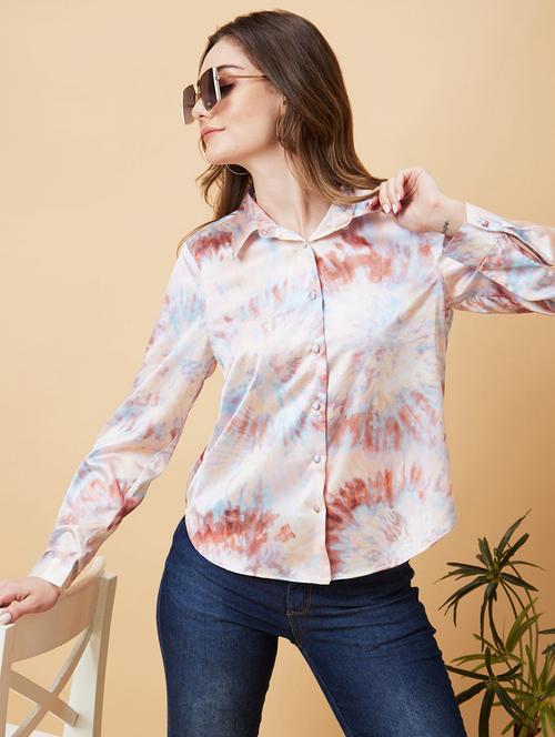 multi colored polyester shirt top - 21237834 - Very Small Image - 1
