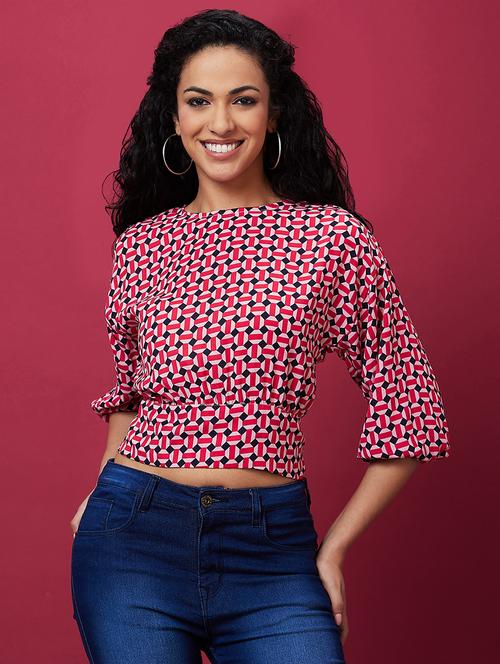 pink polyester regular top - 21237901 - Very Small Image - 1