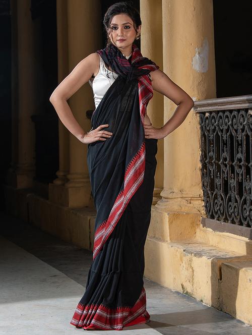 women self design handloom saree - 21240250 - Very Small Image - 1
