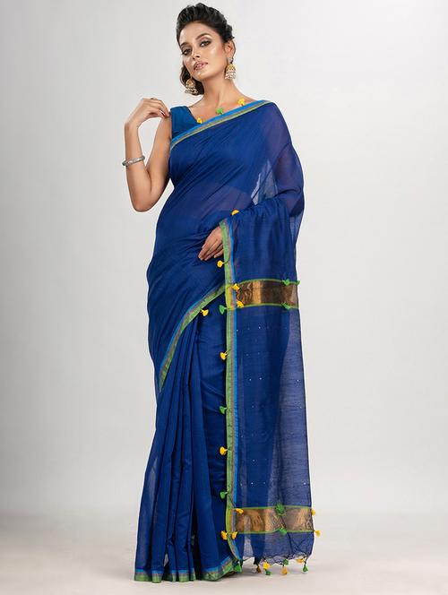 women self design handloom saree with blouse - 21240359 - Very Small Image - 1