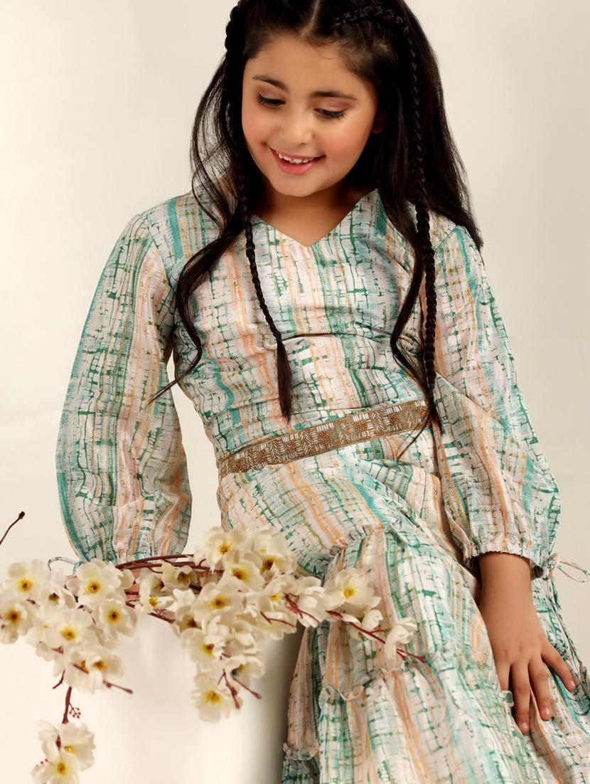 girls printed full length jumpsuit - 21242824 - Standard Image - 3