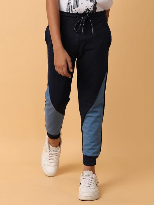 boys navy blue color block jogger - 21244271 - Very Small Image - 1