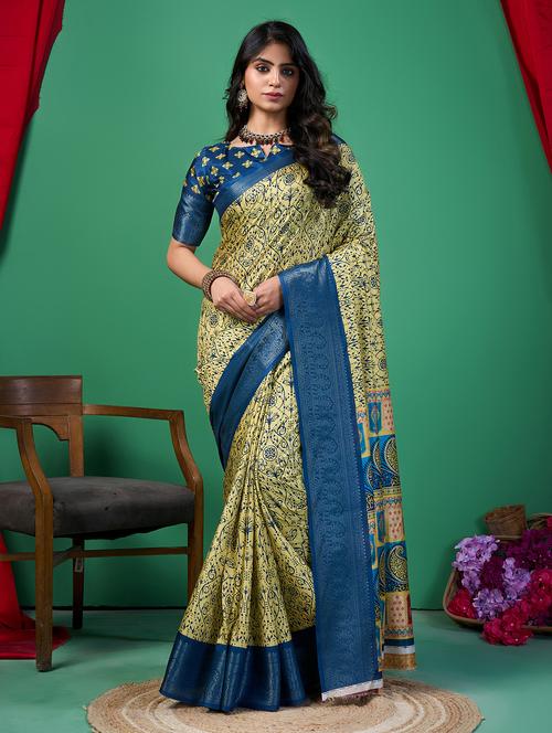 women printed saree - 21244450 - Very Small Image - 1