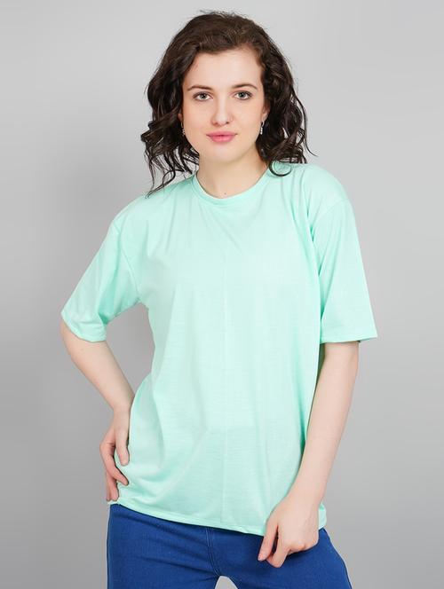 women round neck solid regular t-shirt - 21245311 - Very Small Image - 1
