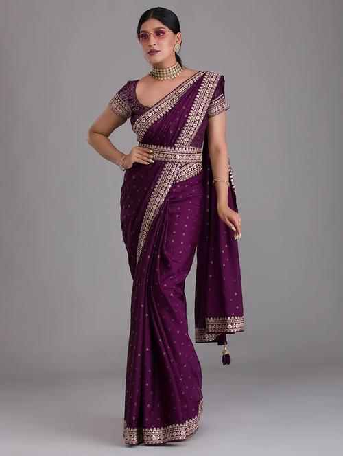 women printed bordered saree - 21245550 - Very Small Image - 1