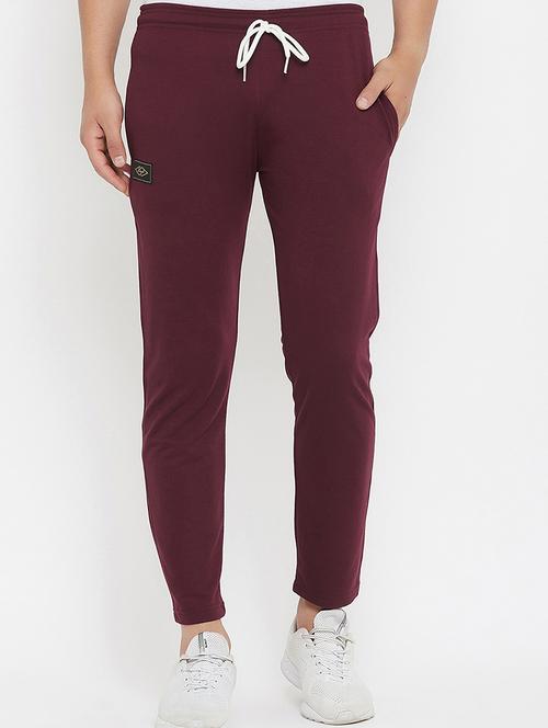 men solid mid rise track pant - 21246949 - Very Small Image - 1