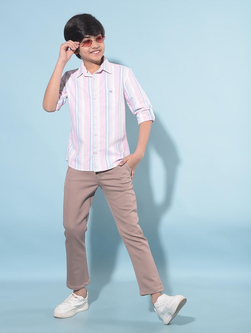 pink cotton shirt - 21247130 - Zoom Image - 4