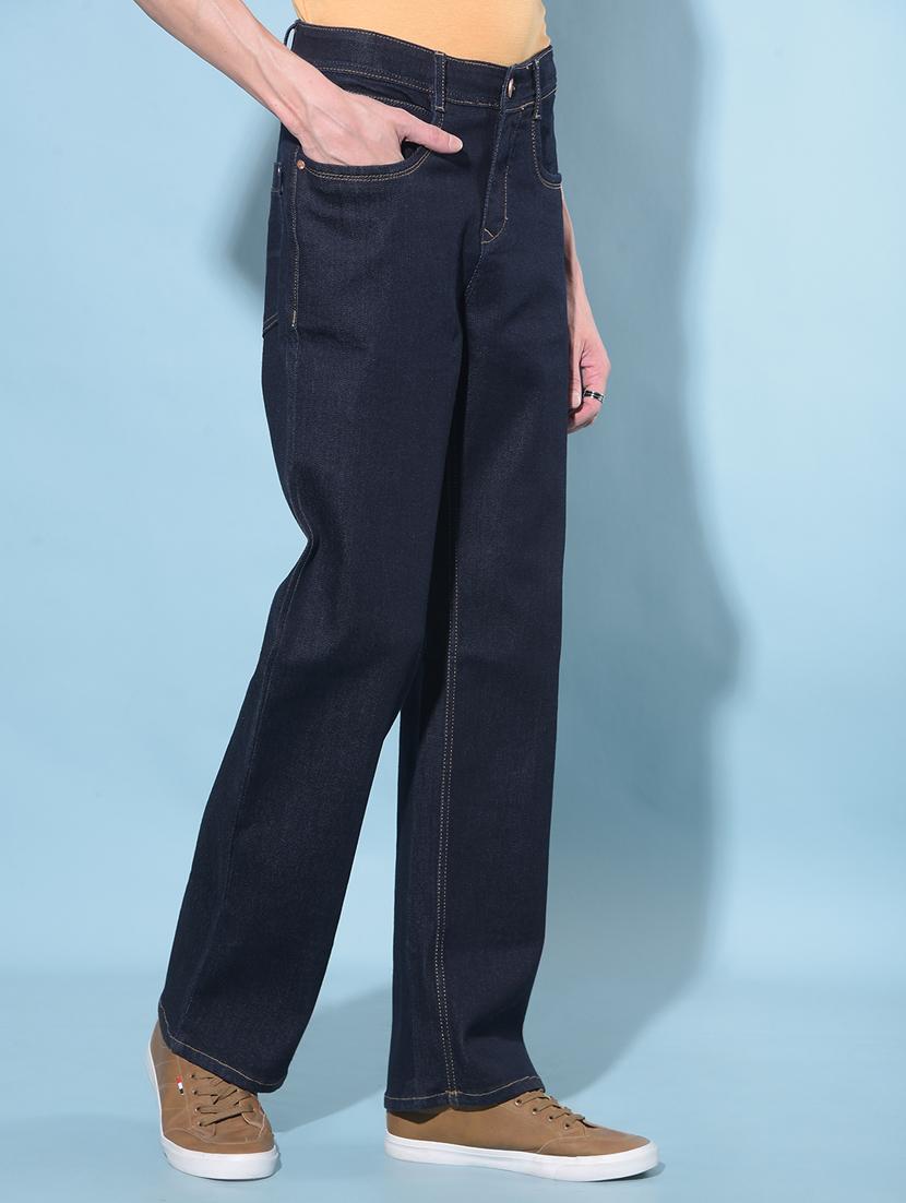 men mid rise plain denim jeans - 21247463 - Zoom Image - 2