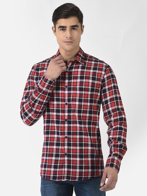 Men Check Print Casual Shirt - 21247491 - Very Small Image - 1