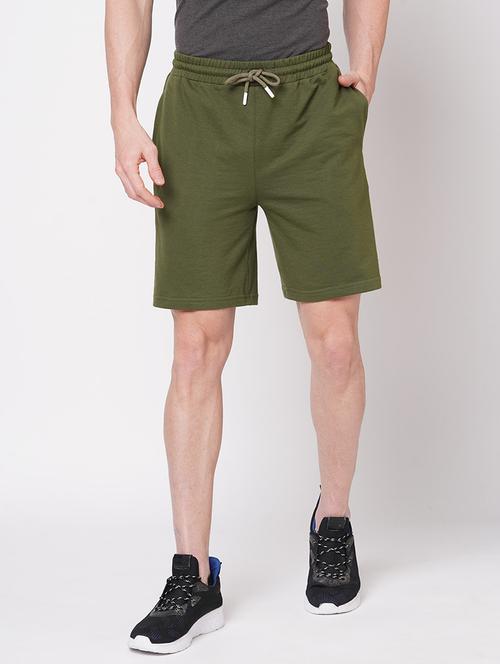 men mid rise cotton blend shorts - 21248542 - Very Small Image - 1
