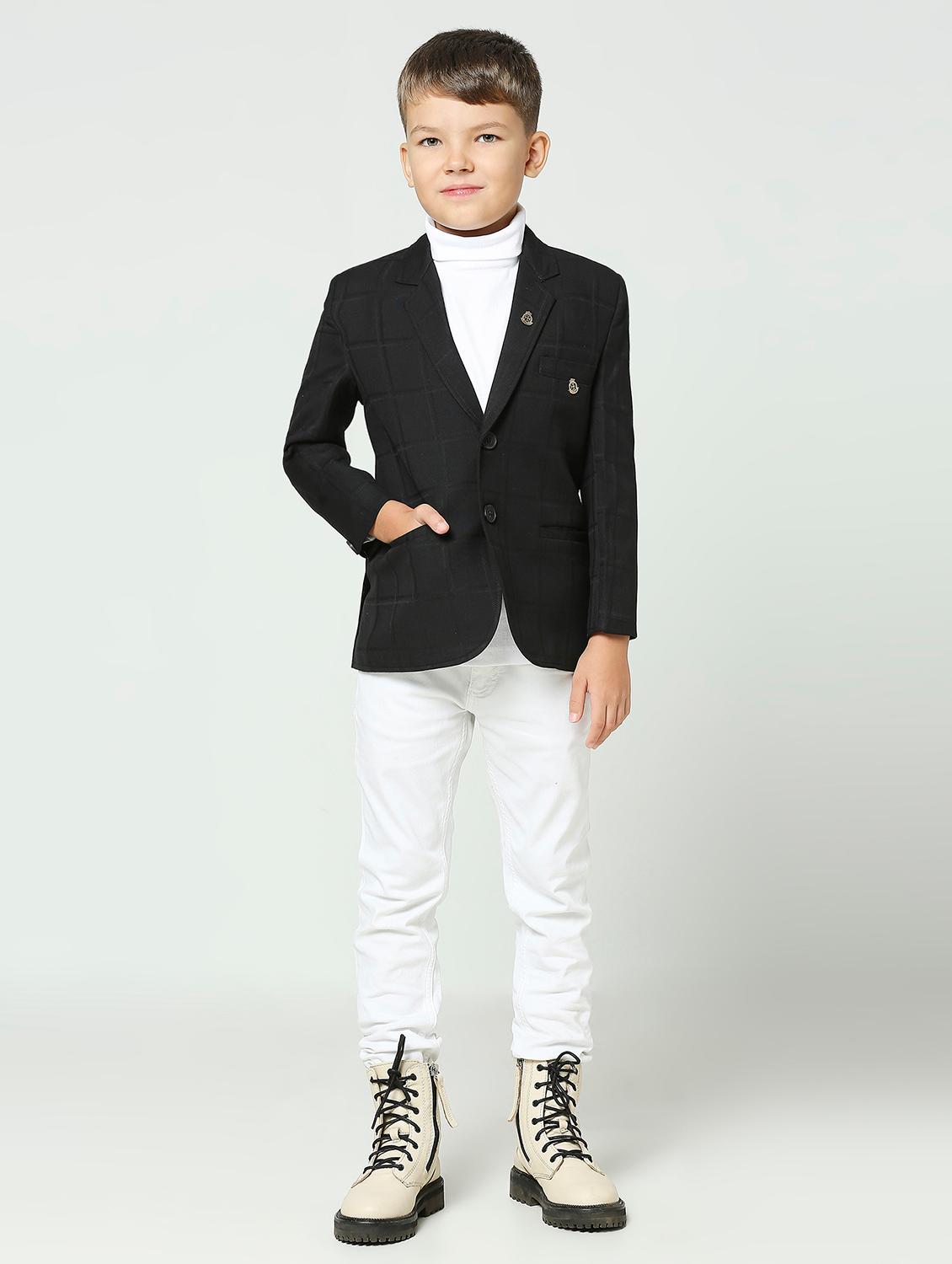 boys long sleeve solid blazer - 21249469 - Standard Image - 3