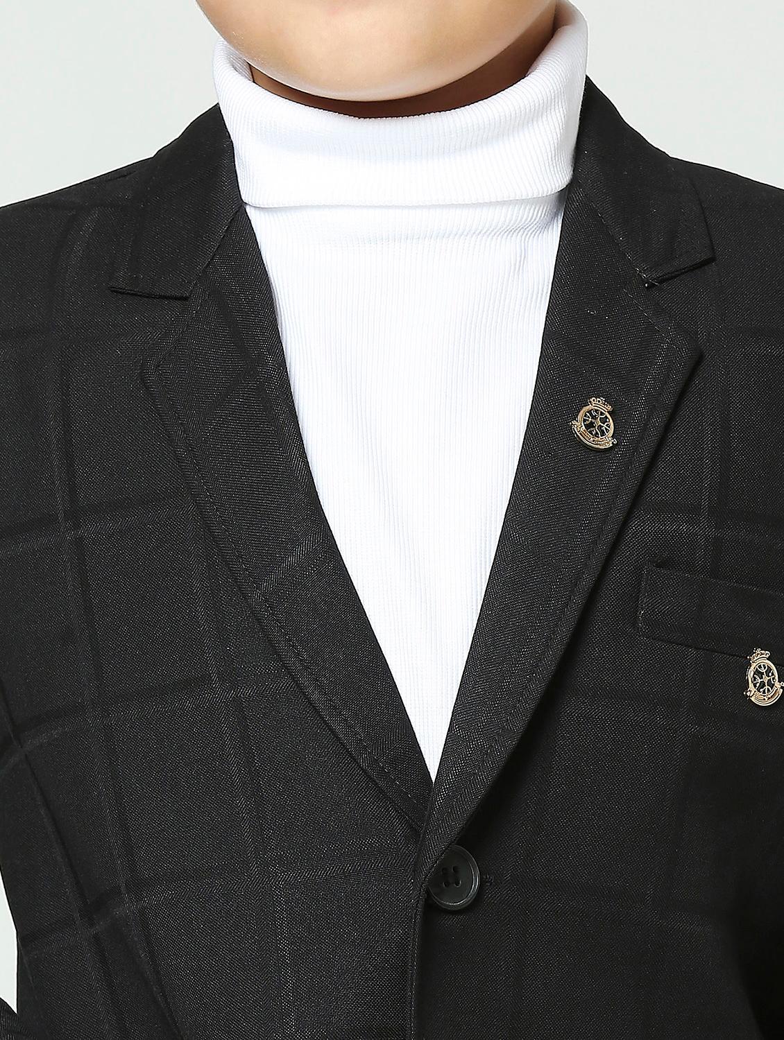 boys long sleeve solid blazer - 21249469 - Zoom Image - 4