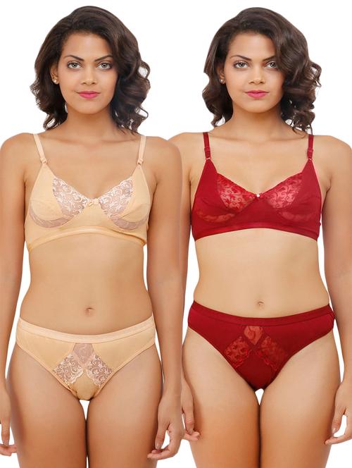 women solid bra and panty combo set  - 21251623 - Very Small Image - 1