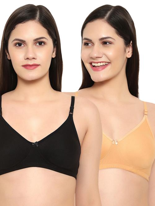 pack of 2 cotton blend t-shirt bras - 21252211 - Very Small Image - 1