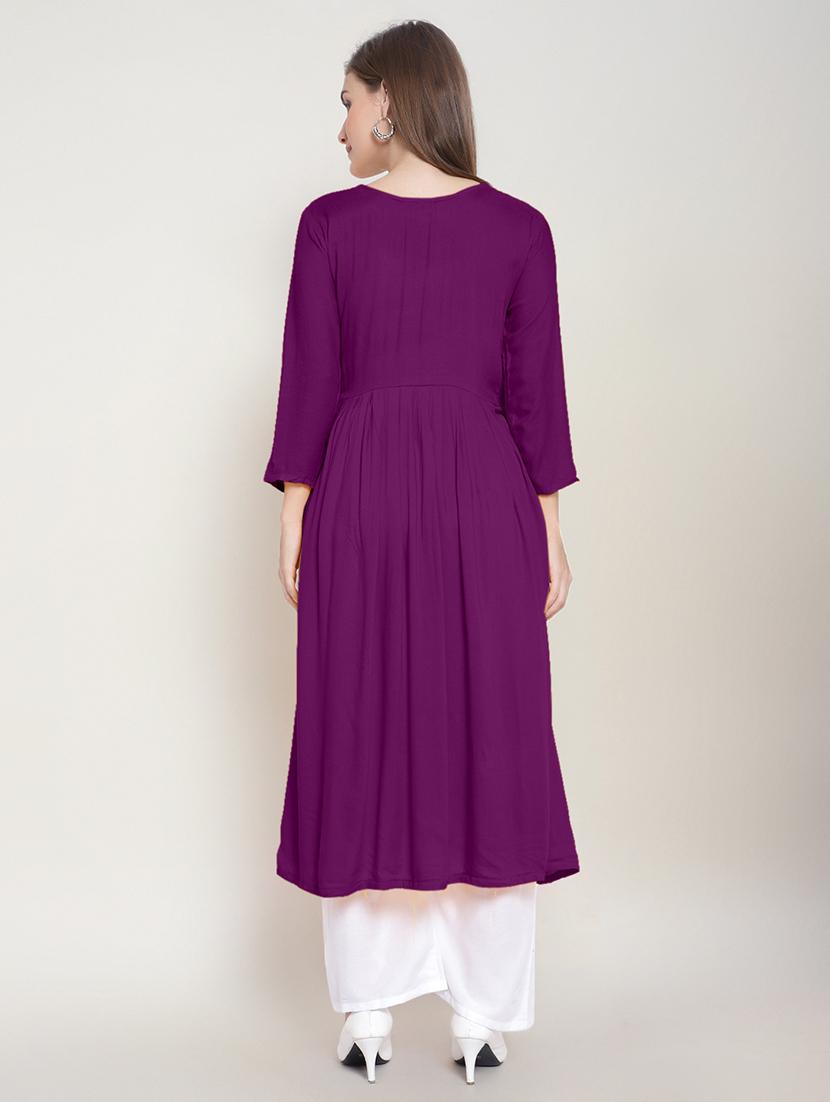 women solid kurta palazzo set with dupatta - 21252349 - Standard Image - 5