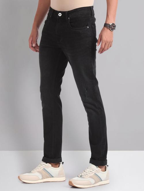men mid-rise solid jean - 21252842 - Very Small Image - 1