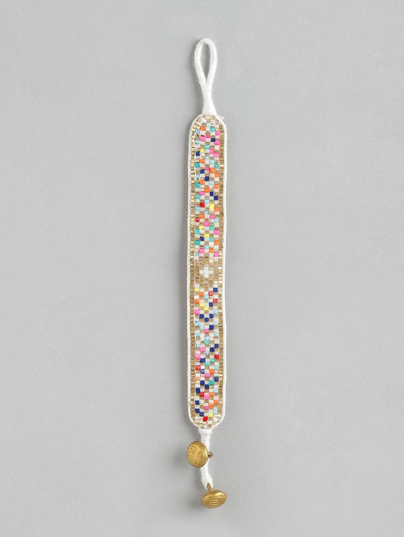 multi colored beaded bracelet - 21252973 -  Standard Image - 1