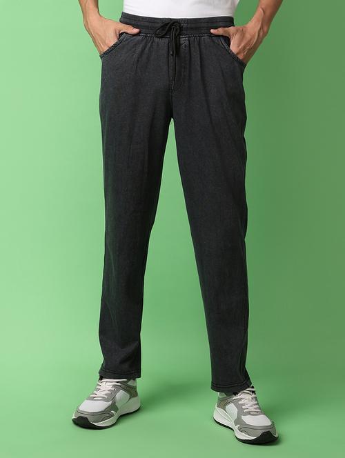 men mid-rise solid track pant - 21254775 - Very Small Image - 1