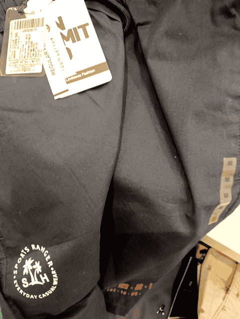 navy blue twill short - 21255221 - Very Small Image - 1